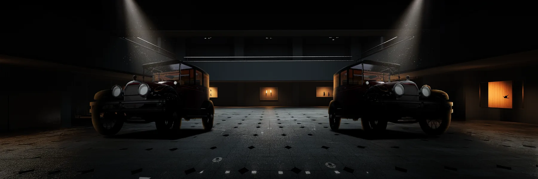 Imperial carriage motion media wall visual