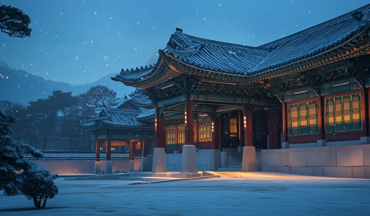 First AI generated snowy palace